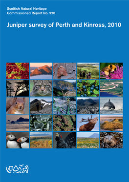 Juniper Survey of Perth and Kinross, 2010 COMMISSIONED REPORT