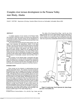 Complex River Terrace Development in the Nenana Valley Near Healy, Alaska