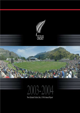 New Zealand Cricket (Inc.) 110Th Annual Report