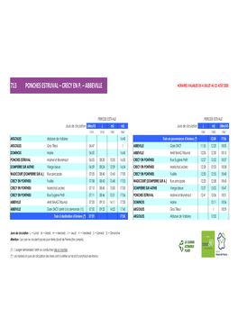Abbeville Horaires Valables Du 4 Juillet Au 22 Août 2020