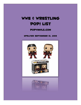 WWE & Wrestling Pop!