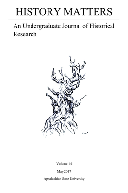 An Undergraduate Journal of Historical Research
