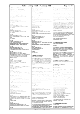 Radio 3 Listings for 21 – 27 January 2012 Page