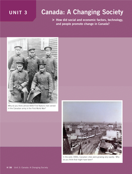 Canada: a Changing Society > How Did Social and Economic Factors, Technology, and People Promote Change in Canada?