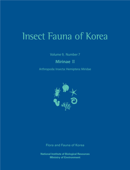 Insect Fauna of Korea Insect Fauna of Korea