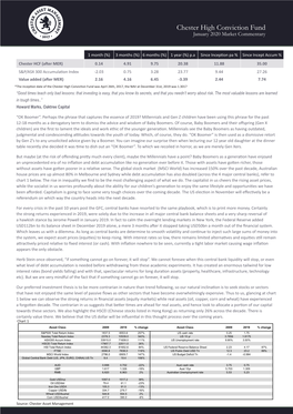 Chester High Conviction Fund January 2020 Market Commentary