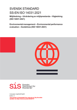 (ISO 14031:2021) Environmental Management