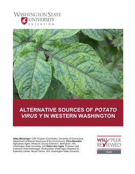 Alternative Sources of Potato Virus Y in Western Washington