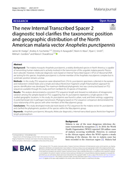 The New Internal Transcribed Spacer 2 Diagnostic Tool Clarifies The