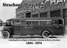 Strachans (Coachbuilders) Ltd 1894-1974