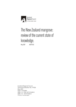 The New Zealand Mangrove: Review of the Current State of Knowledge