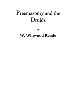 Freemasonry and the Druids