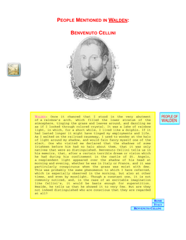 Benvenuto Cellini Tells Us in His Memoirs, That, After a Certain Terrible Dream Or Vision Which He Had During His Confinement in the Castle of St