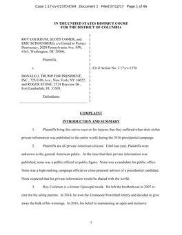 Case 1:17-Cv-01370-ESH Document 1 Filed 07/12/17 Page 1 of 46