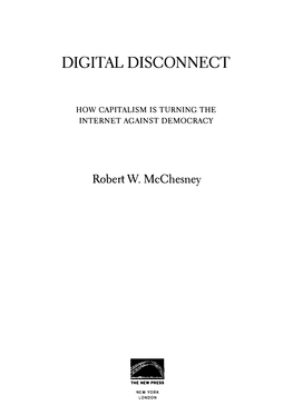 Digital Disconnect