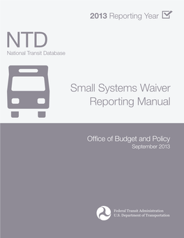 Small Systems Waiver Reporting Manual