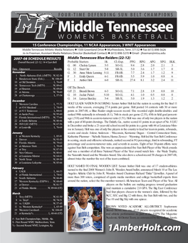2007-08 Wbb Game Notes-2.Indd