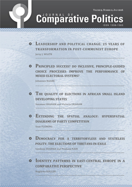 Identity Patterns in East-Central Europe in a Comparative Perspective