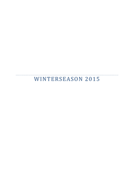 Winterseason 2015