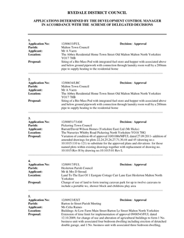 Ryedale District Council