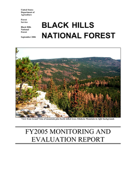 Annual Monitoring Report Is in Chapter Four of the Forest Plan