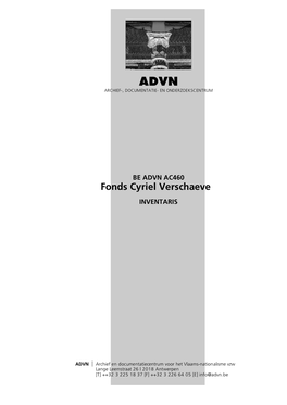 Fonds Cyriel Verschaeve