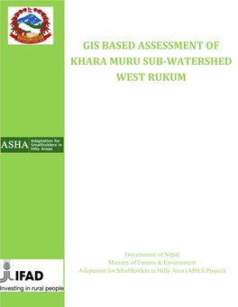 Gis Based Assessment of Khara Muru Sub-Watershed