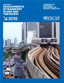 Developments in Transport in Asia and the Pacific