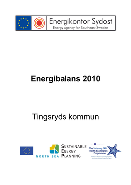 Energibalans 2010 Tingsryds Kommun