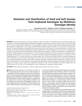 Detection and Classification of Hard and Soft Sweeps from Unphased