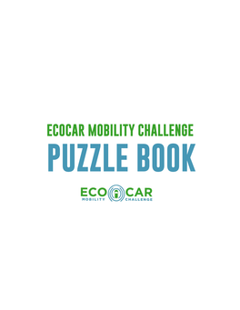 Ecocar Mobility Challenge Puzzle Book About Us