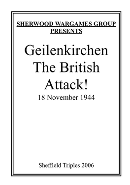 The British Attack! 18 November 1944