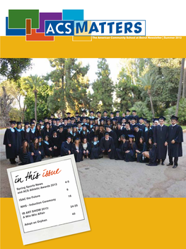 MATTERS the American Community School at Beirut Newsletter | Summer 2012