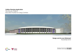 Phase 2 Education Facility for Coleg Cambria Design and Access