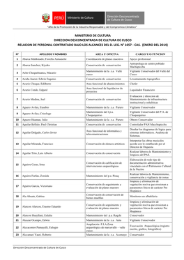 Dirección Desconcentrada De Cultura De Cusco