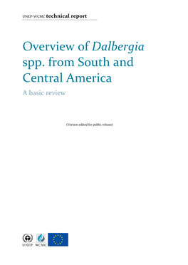 Overview of Dalbergia Spp. from South and Central America a Basic Review