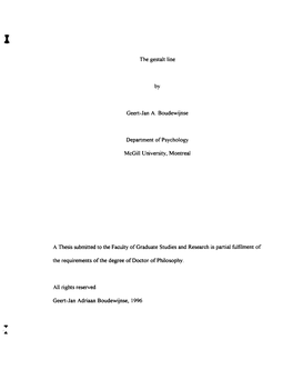 A Thesis Subrnitted to the Facuity of Graduate Studies and Research in Partial Fulfiiment of the Requirements of the Degree of Doctor of Philosophy