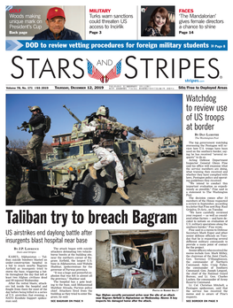 Taliban Try to Breach Bagram U.S