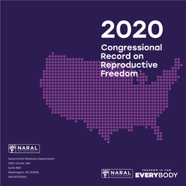 Congressional Record on Reproductive Freedom