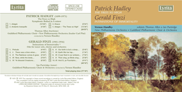 Patrick Hadley Gerald Finzi