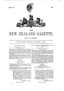 New Zealand Gazette