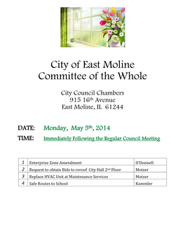 City of East Moline Committee of the Whole