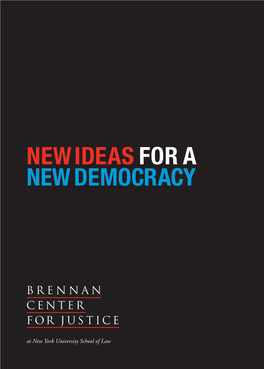 New Ideas for a New Democracy