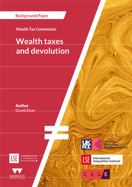 Wealth Taxes and Devolution