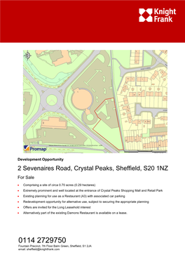 2 Sevenaires Road, Crystal Peaks, Sheffield, S20 1NZ for Sale