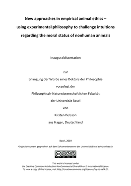 Using Experimental Philosophy to Challenge Intuitions Regarding the Moral Status of Nonhuman Animals