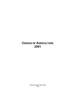 Census of Agriculture 2001