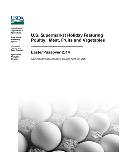 U.S. Supermarket Holiday Featuring Poultry, Meat, Fruits and Vegetables