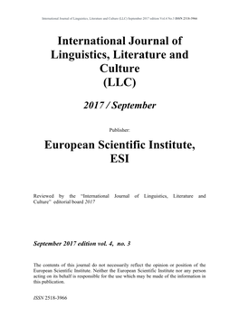 Vol.4 No.3 ISSN 2518-3966