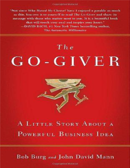 The Go-Giver: a Little Story About a Powerful Business Idea